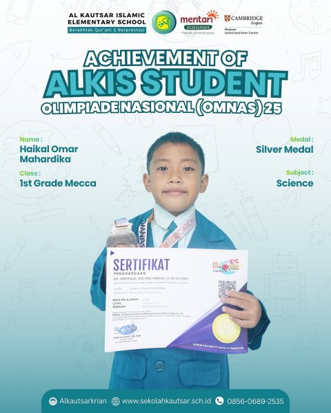Silver Medal Science OMNAS 15
