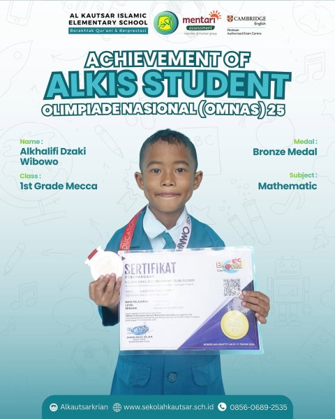Bronze Medal Mathematic OMNAS 15