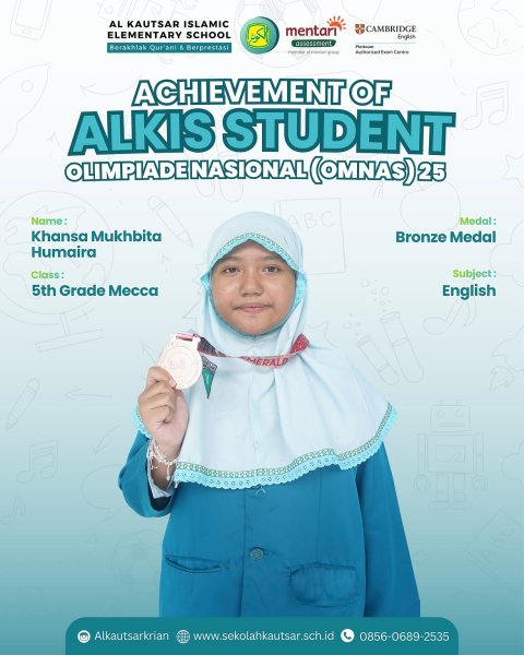 Bronze Medal English OMNAS 15