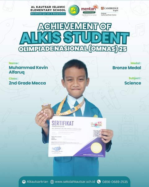 Bronze Medal Science OMNAS 15