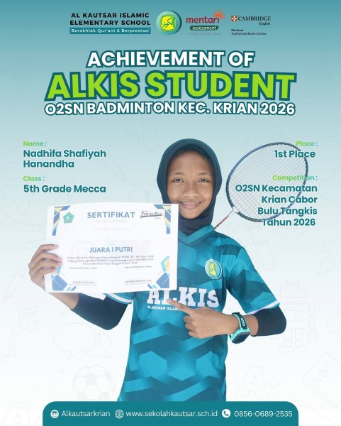 Juara 1 O2SN Badminton