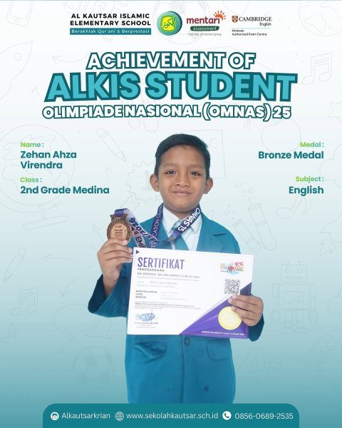 Bronze Medal English OMNAS 15