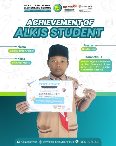 Gold Medal Mentari English Competition 2025
