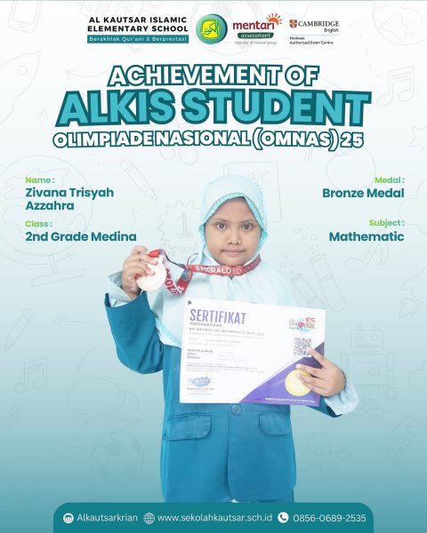 Bronze Medal Mathematic OMNAS 15