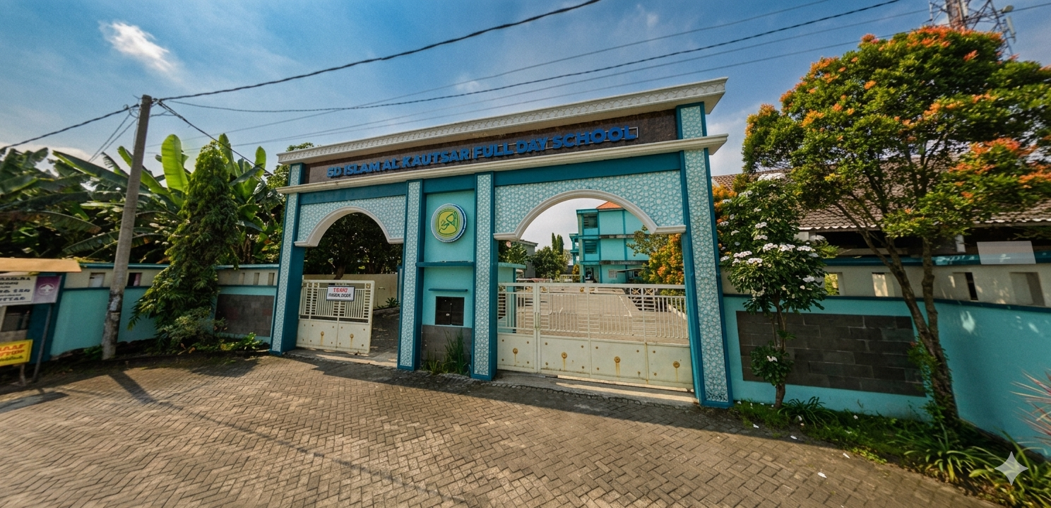 Siswi sedang membaca dan menghafal Al-Quran di kelas